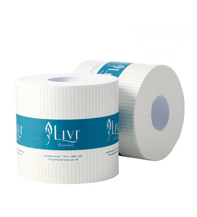 Livi Essentials Centrefeed Roll Towel 300m -Ctn 4