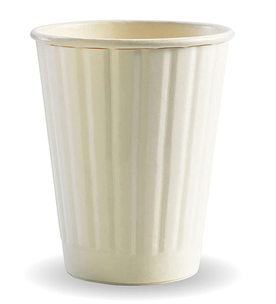8oz (90mm) Double Wall White BioCup - Ctn 1000 