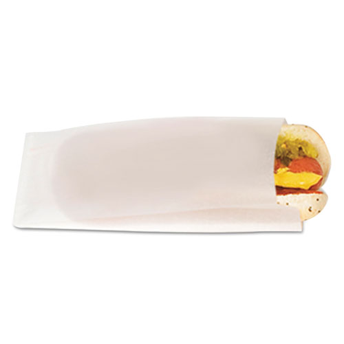 Plain White Hot Dog Bag Pkt 1000
