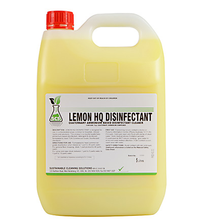 Lemon HQ Disinfectant. 5lt or 15lt