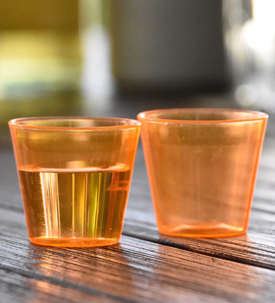 Disposable Shot Glass Orange 30ml - Pkt. 25 