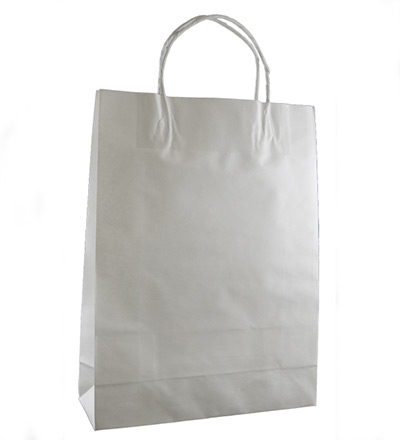 Small Kraft Bag White  350x260
