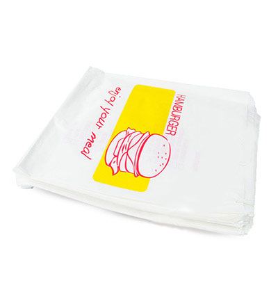 2 Square Printed Hamburger Bag Pkt-500
