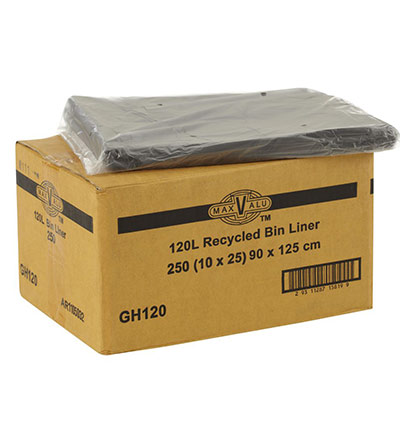 MaxValu Bin Liners 120L Pkt 250 