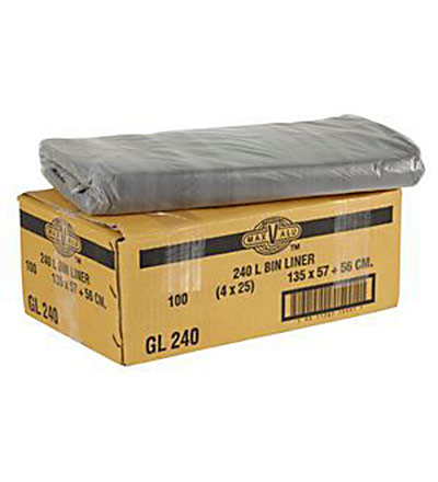 MaxValu Bin Liners 240L Pkt 100