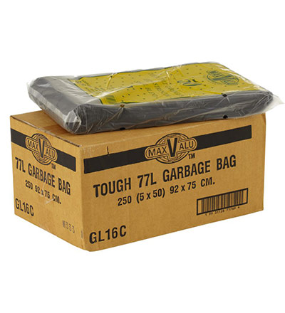 MaxValu Bin Liner 77L  Pkt 250