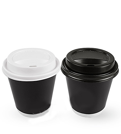 8oz Double Wall Cup Black Ctn 500