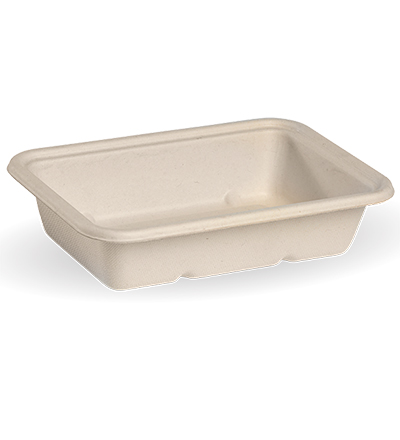 500ml Bio Cane Rect. Takeaway Natural - 500ctn 