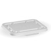 500 & 600ml  BioCane Rect. Lid  White - Ctn 500