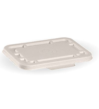 500 & 600ml  BioCane Rect. Lid Natural - Ctn 500 