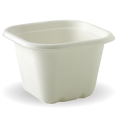630ml Bio Cane Takeaway White - 600ctn 