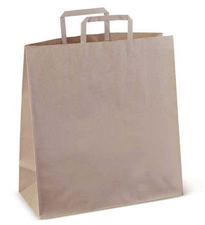 #75 Flat Paper Bag with Die cut handle Ctn 250 