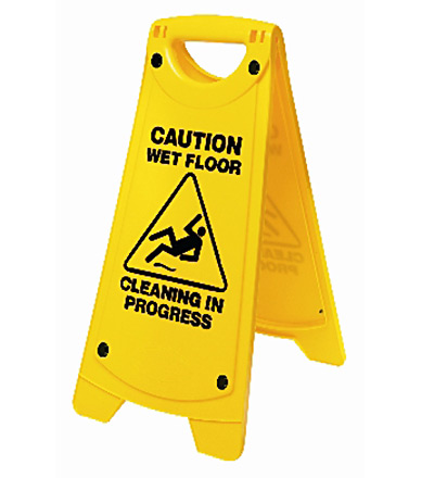 Warning Cleaning In Progress A Frame