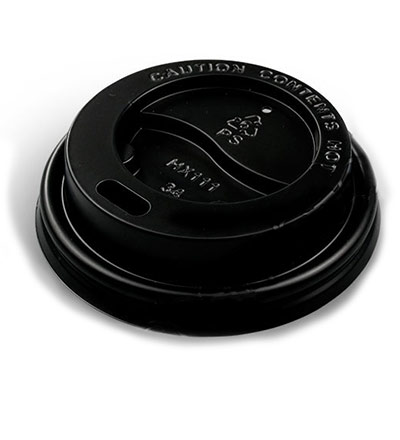 12oz Double Wall Cup Lid Black Ctn 1000