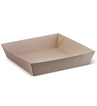 Food Tray #4 Brown 228x152x45 Ctn 250