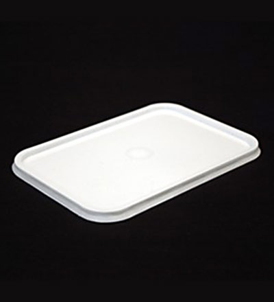Lids -  Rect. Ribbed Containers - Pkt  50