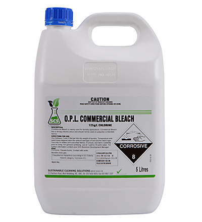 O.P.L. Commercial Bleach. 5lt or 15lt