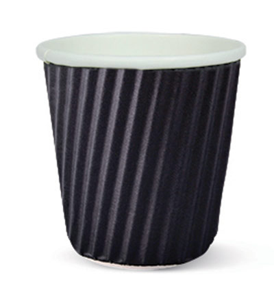 4oz Ripple Espresso Cup Black Ctn 1000