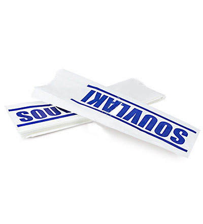 Printed Souvlaki Bag Pkt 1000
